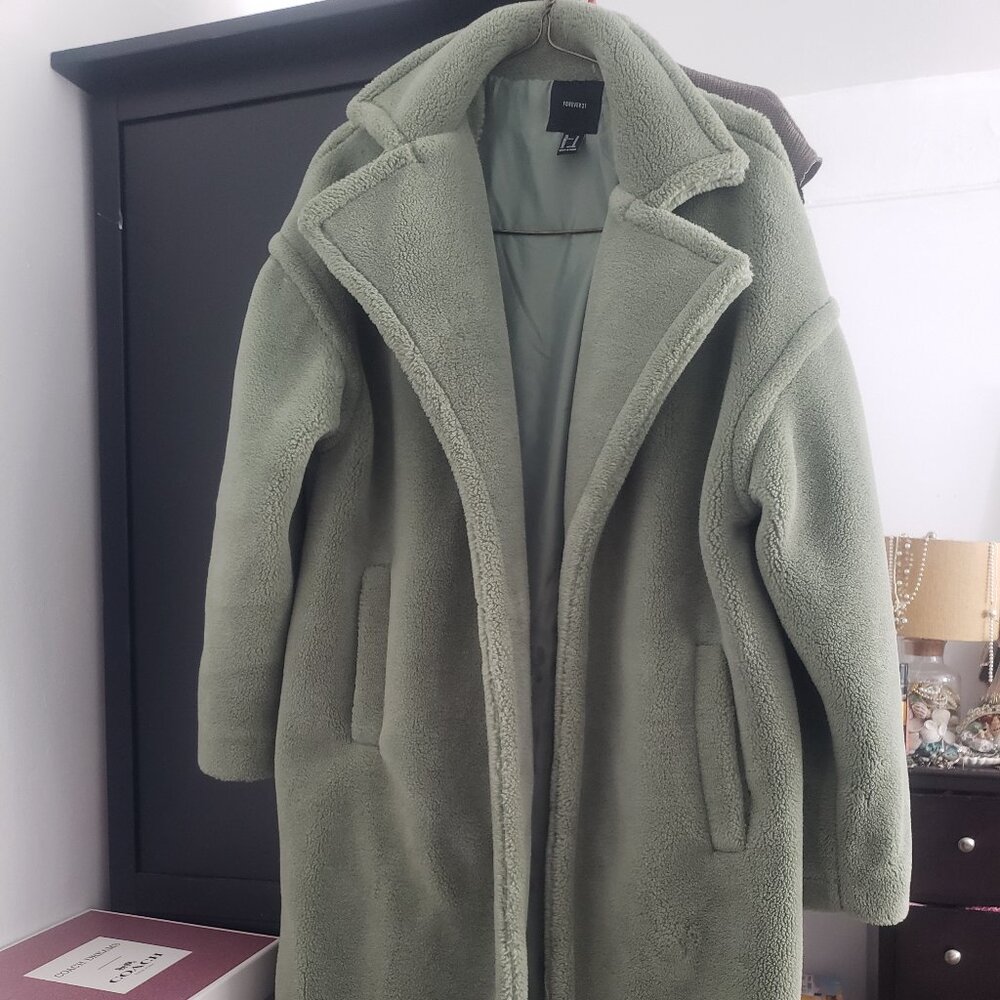 Forever 21 teddy bear coat